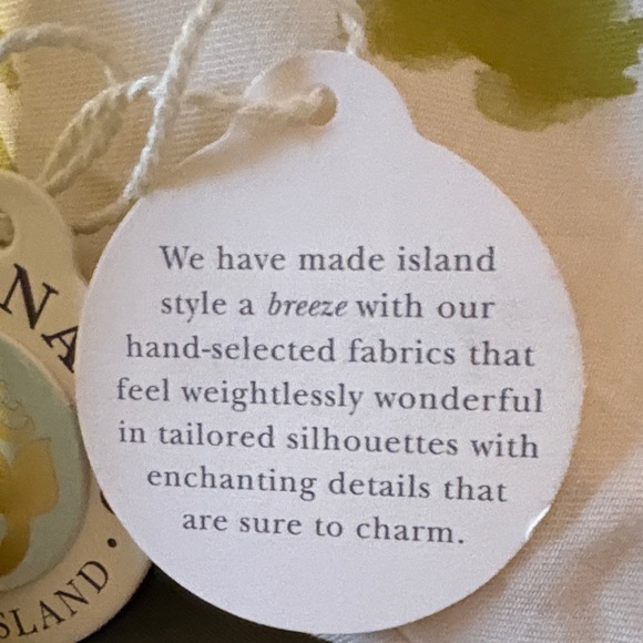 Spartina 449 Green and Cream Long Sleeve Dress NWT - Picture 7 of 9